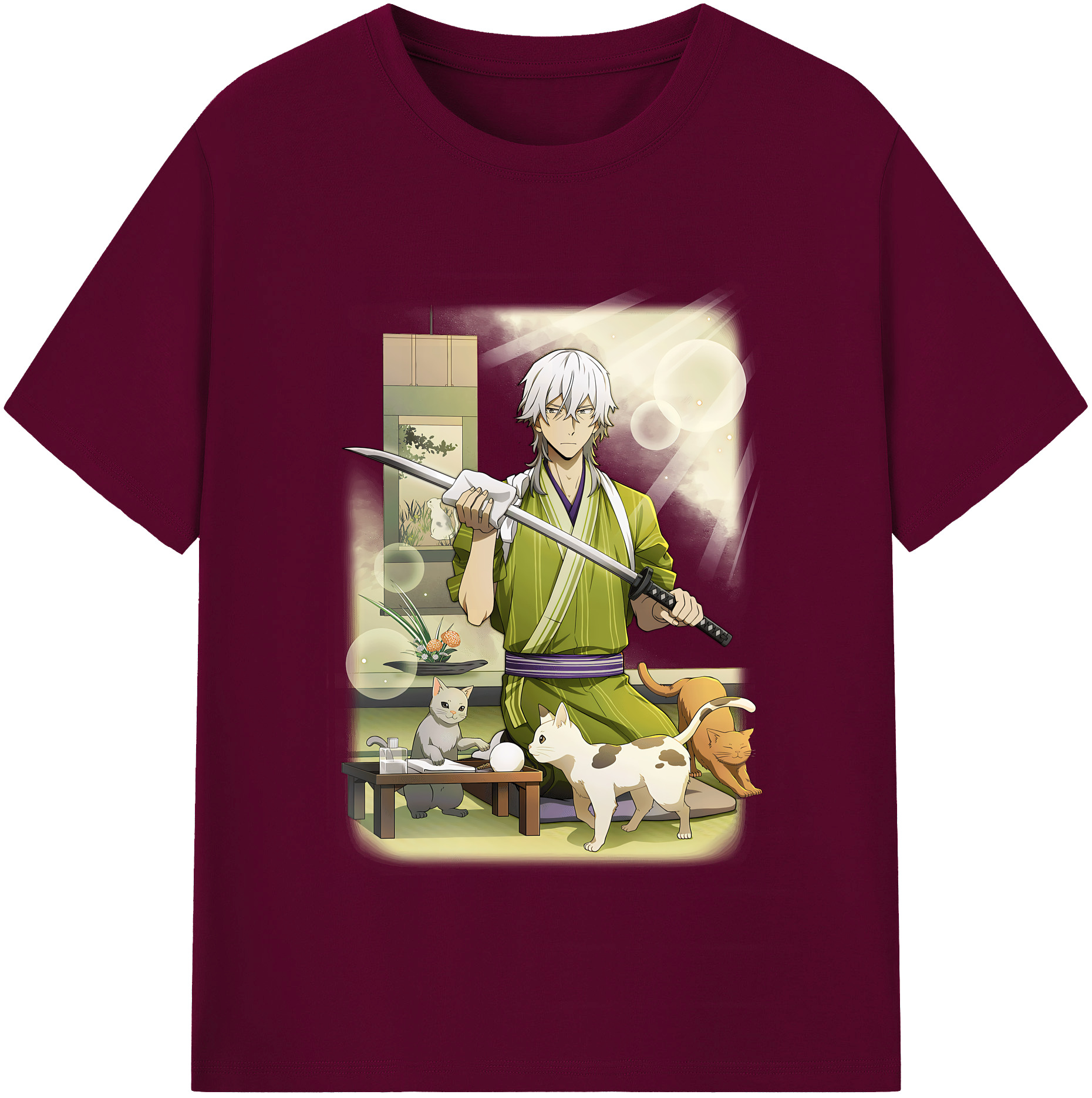（画像用） 文豪ストレイドッグス Bungo Stray Dogs レディースカジュアルプリントTシャツ（綿100％）
